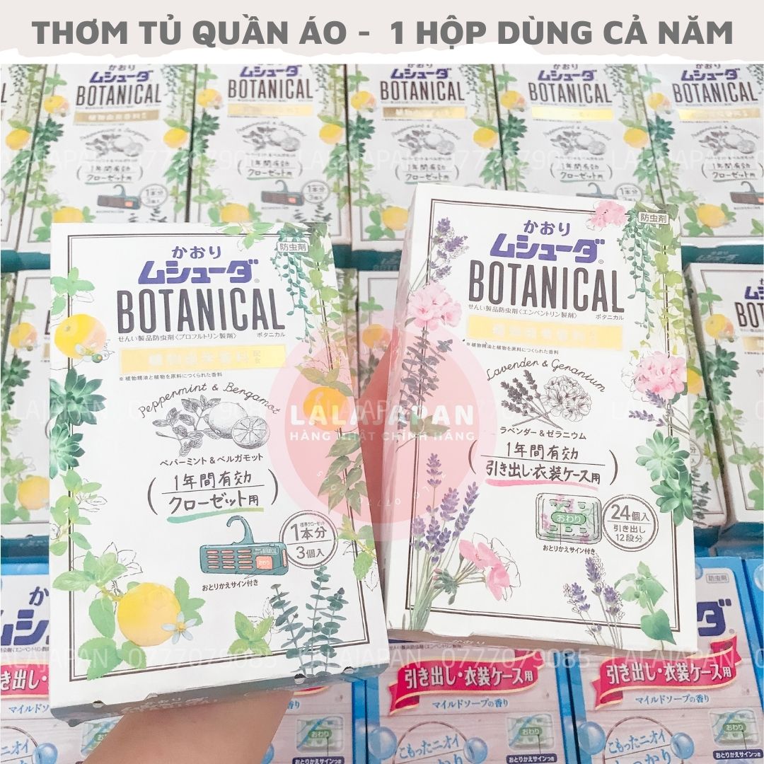 Hộp thơm tủ quần áo Botanical Nhật Bản