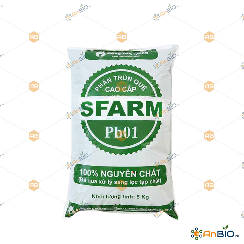 Phân trùn quế cao cấp sfarm pb01 túi 5kg - sa.1034