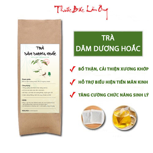 Trà dâm dương hoắc túi lọc, bổ thận tráng dương, tăng cường sinh lý - Lãn Ông