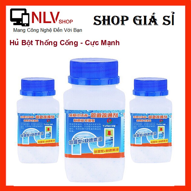 Bột Thông Cống Cực Mạnh - Nắp Xanh, Hủ Lớn 250g - Bột Thông Cống SIêu Mạnh - Thông Tắc Đường Ống Trong Phòng tắm, Bồn Cầu, Nhà Bếp - An Toàn, Khử Sạch Mùi Hôi