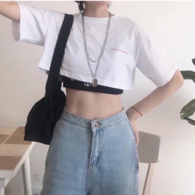 Áo thun Croptop 1974 (Set 2 áo CROPTOP & BRA)