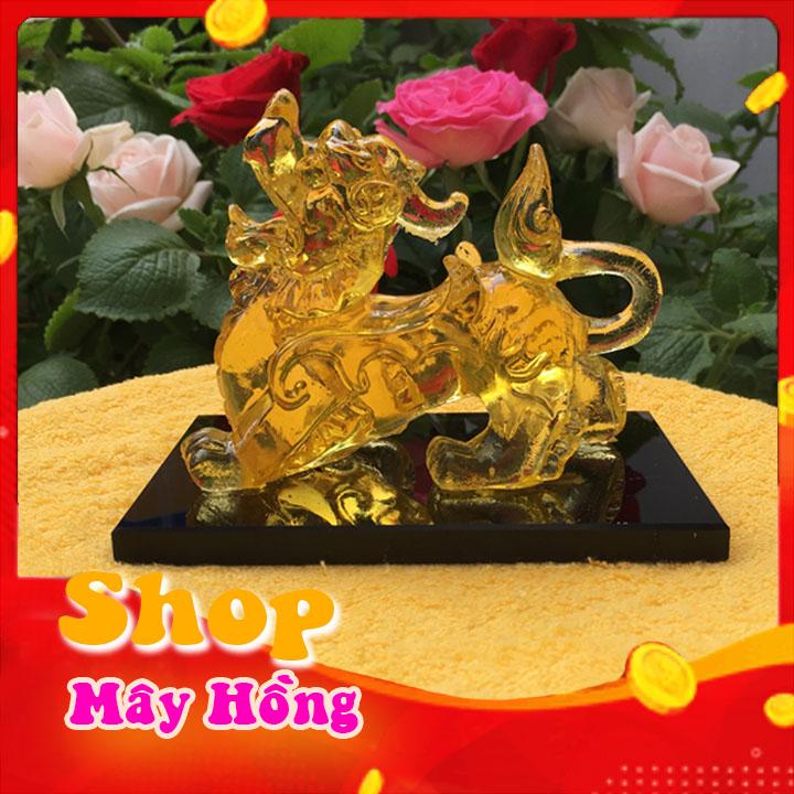 Tỳ hưu chiêu tài lộc Màu vàng trong