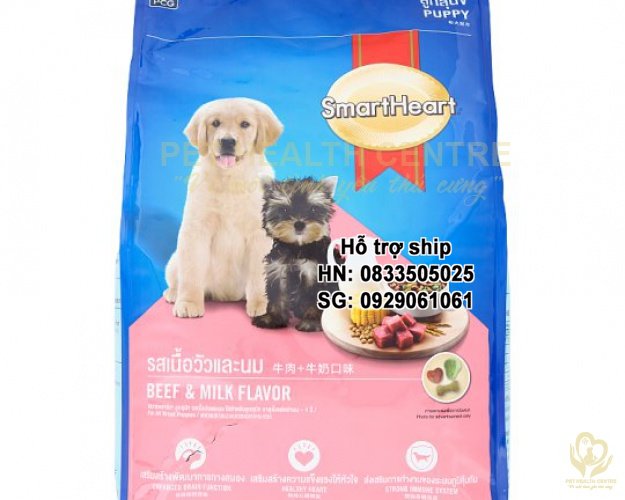 Hanpet - Thức ăn dạng hạt cao cấp Smartheart Puppy (dành cho chó dưới 1 năm tuổi) ( 215)- HP10296TC