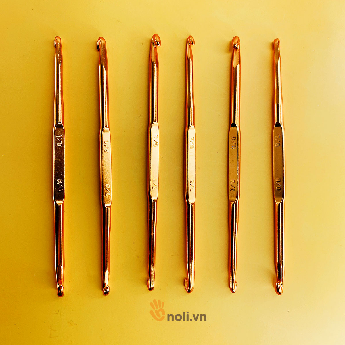 Golden Handle Double Head Crochet Hook