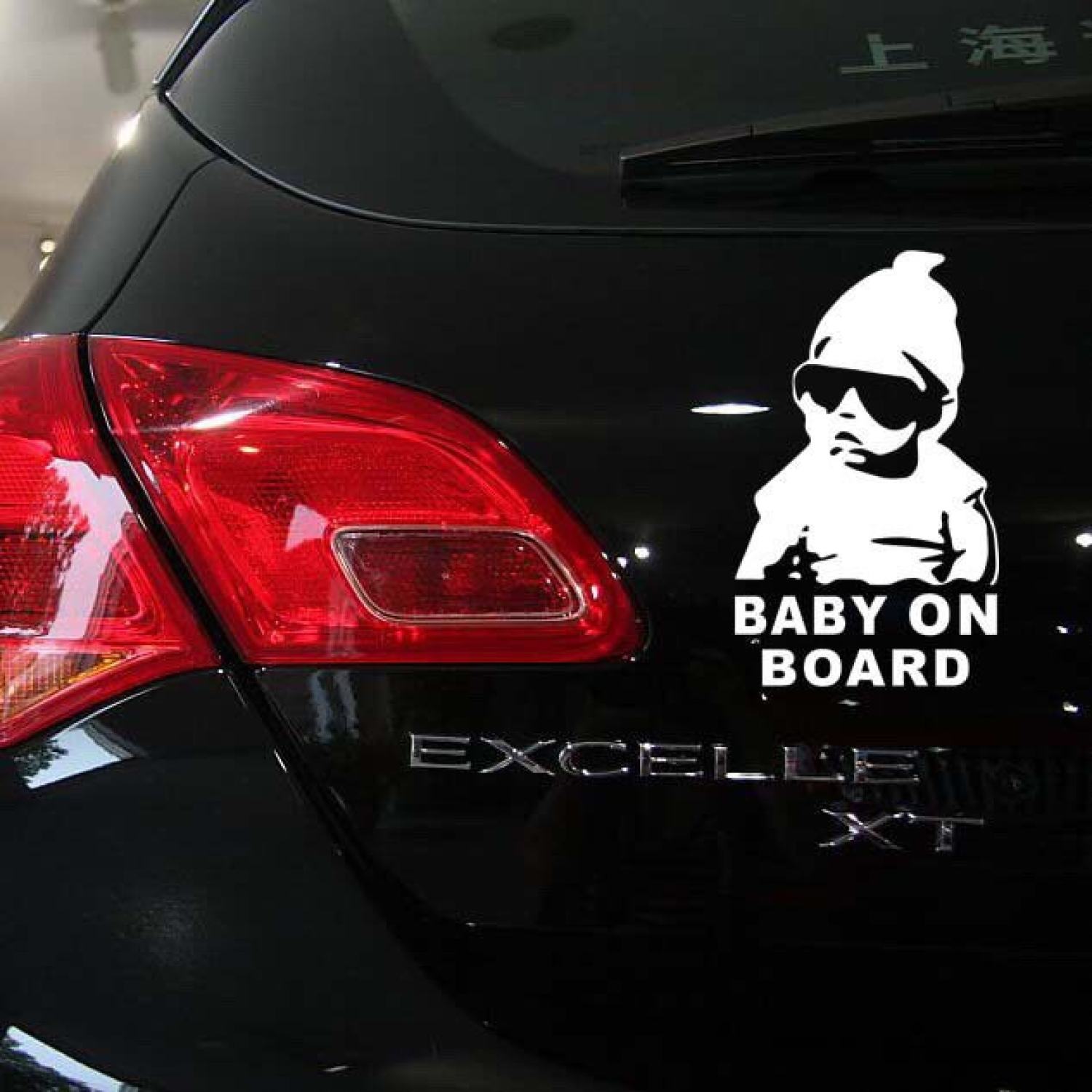 🍁𝐅𝐑𝐄𝐄𝐒𝐇𝐈𝐏🍁 Tem Decal BABY ON BOARD Trang Trí Ô Tô