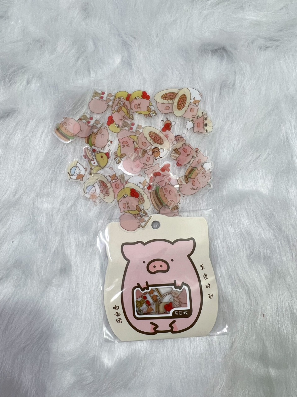 gói 50 miếng sticker molang phiên bản mới
