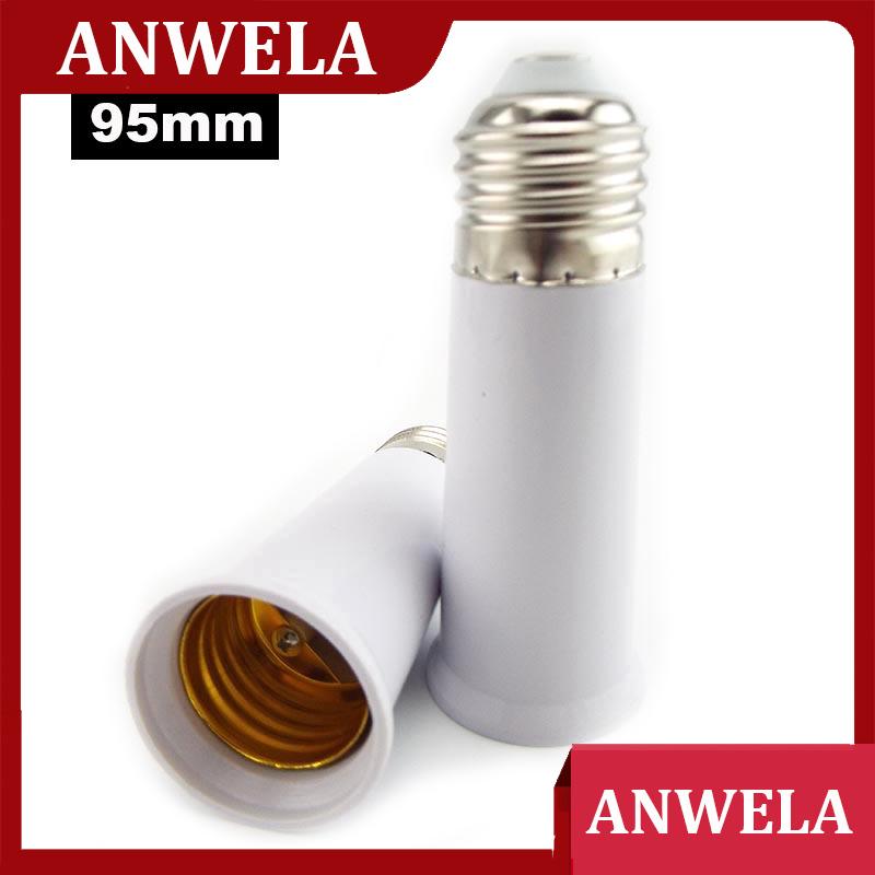 ANWELA Extension 95mm E27 to E27 Light Bulb Lamp Base Holder Socket Adapter Converter