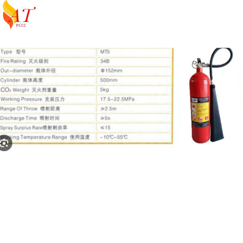 Bình chữa cháy khí Co2 MT5 5kg Vnsafe