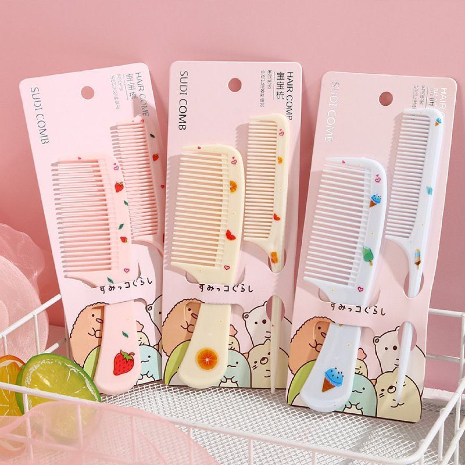 Combo 2 lược chải tóc dễ thương