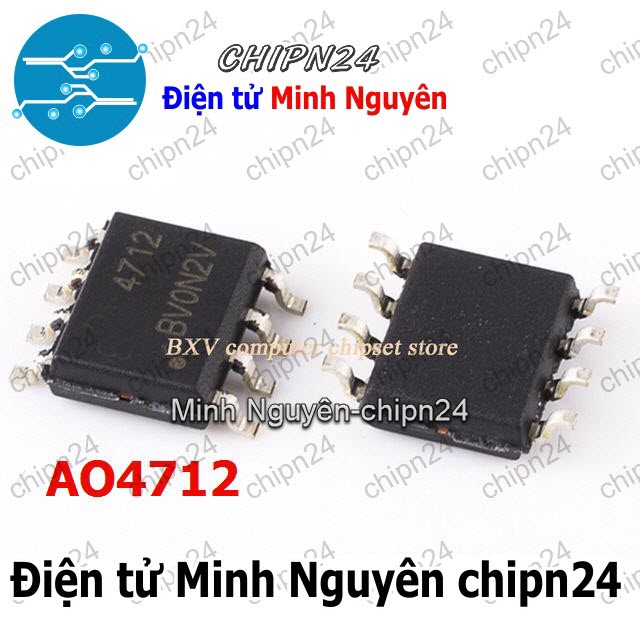 [2 con] (ST) Mosfet Dán AO4712 SOP-8 Hàng Tốt 13A 30V Kênh N (SMD) (4712) - HH004202