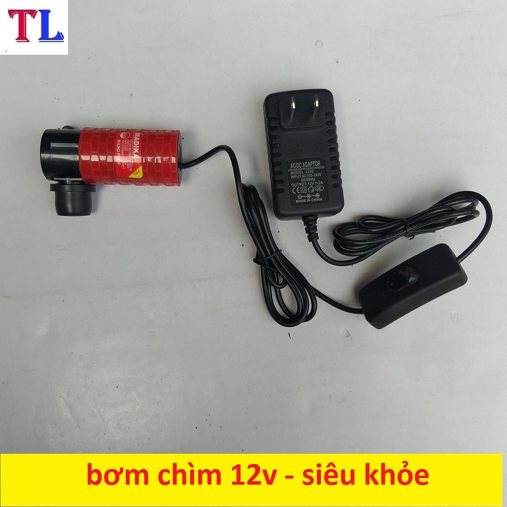 bơm chìm mini 12v - 30w hàng loại 1̣(cắt rãnh tường)