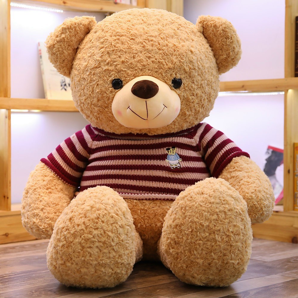 Gấu Bông Teddy CAP CẤP - Gấu Bông To, Gối Ôm Hình Thú Teddy Nâu Bự Khổng Lồ Siêu Đáng Yêu Giá Rẻ Size 1m2- 1m4- 1m8