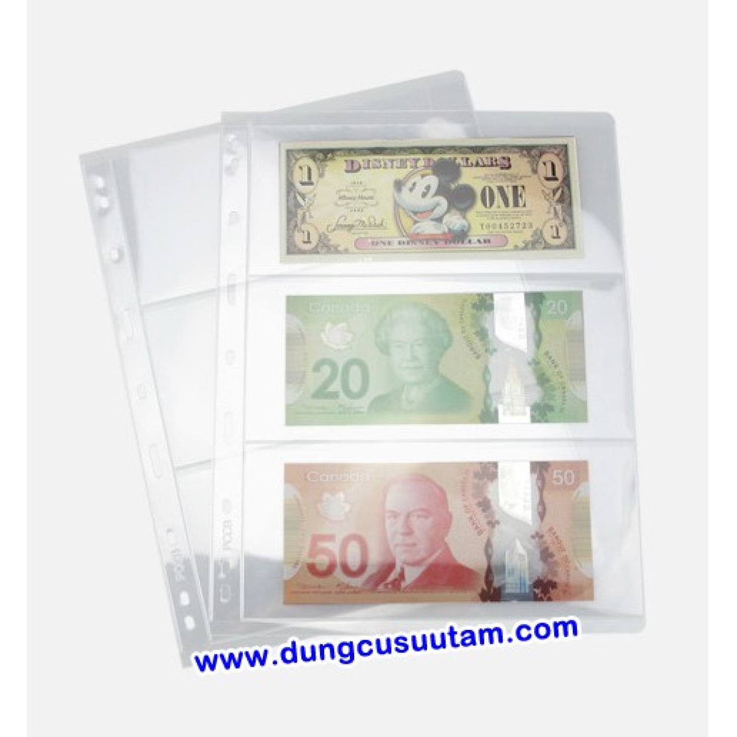 Phơi đựng tiền giấy 3 ngăn trong pccb