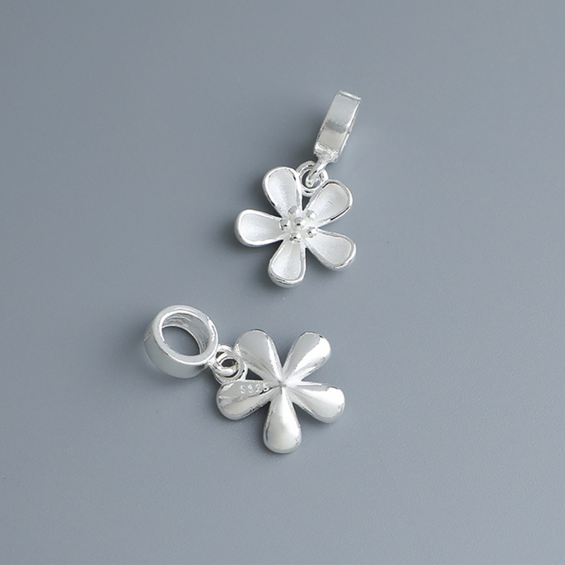 [S925] Charm bạc treo bông hoa - MH165