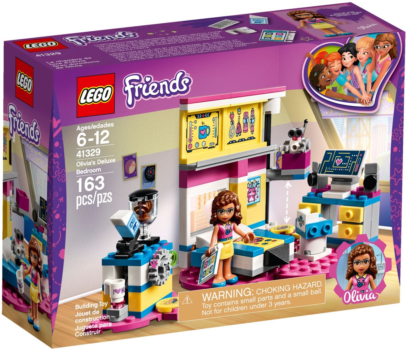 LEGO Friends 41329 Olivia's Deluxe Bedroom, New Sealed, Authentic LEGO