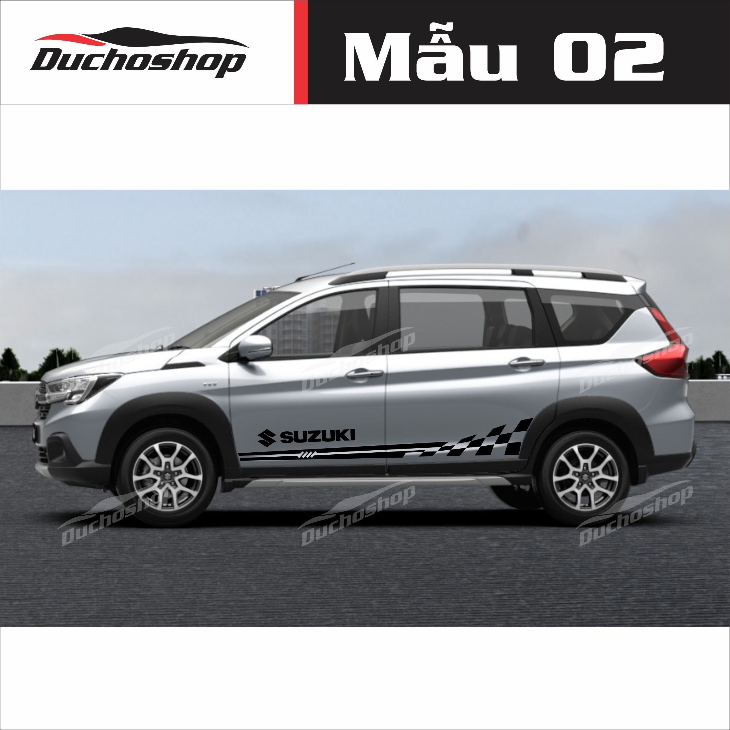 Tem xe Suzuki XL7 phong cách thể thao ms02