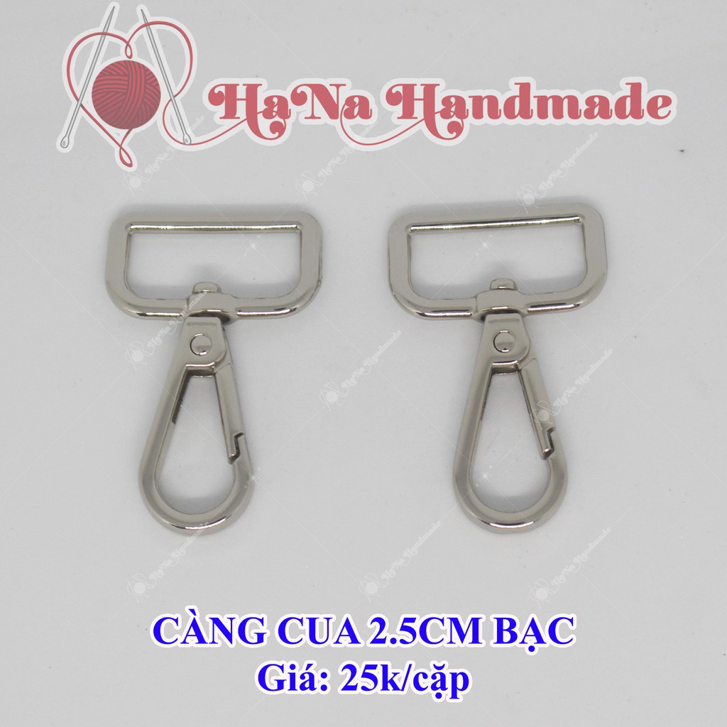 Càng cua 2.5cm gắn túi xách (25k/cặp)