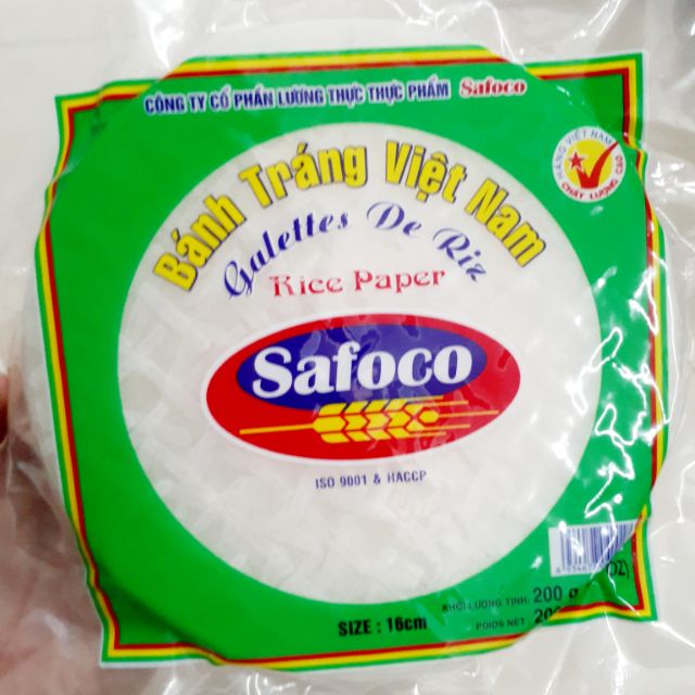 Bánh tráng cuốn gỏi ăn liền Safoco 200g