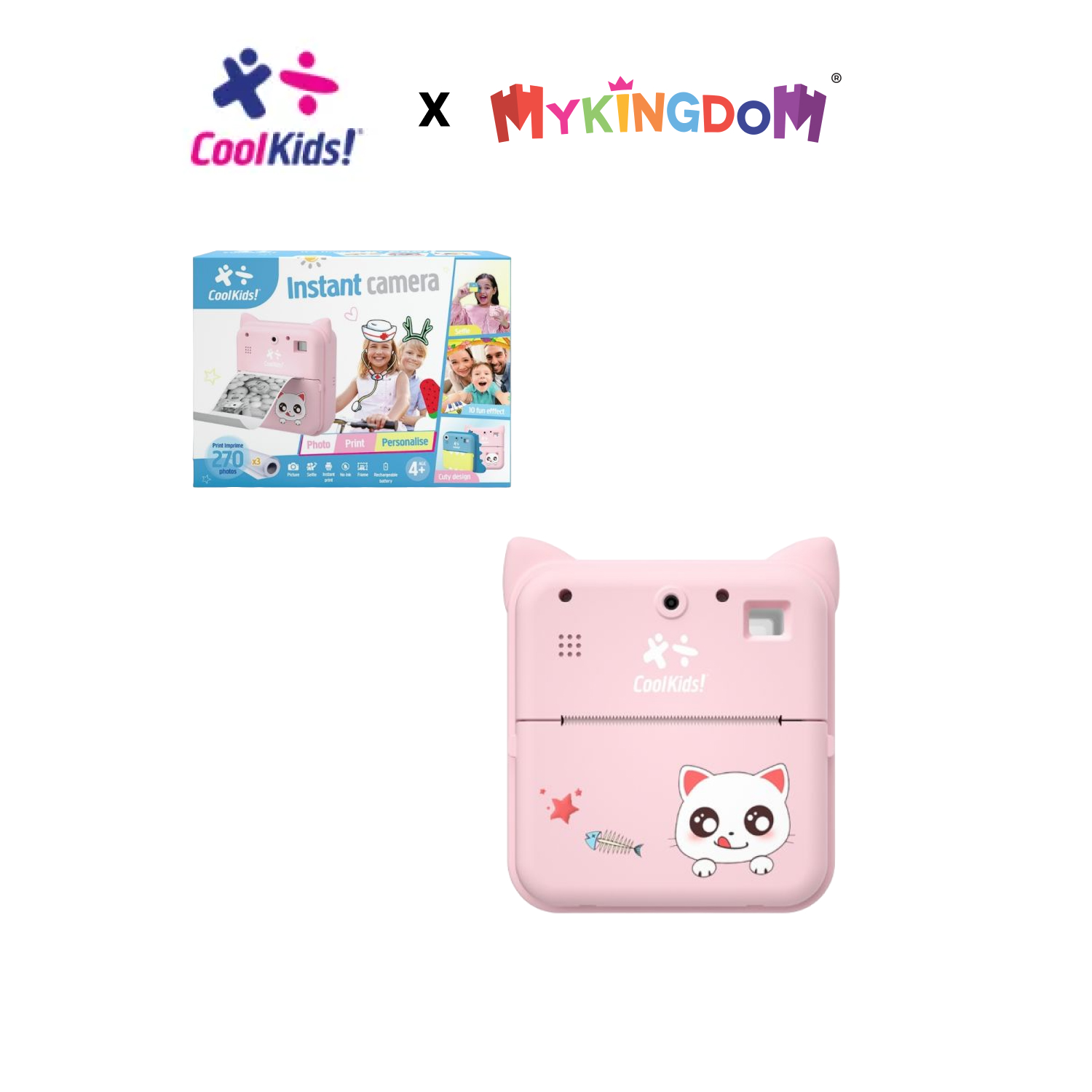 Đồ chơi coolkids máy chụp ảnh lấy liền mèo kitty yt019/pk