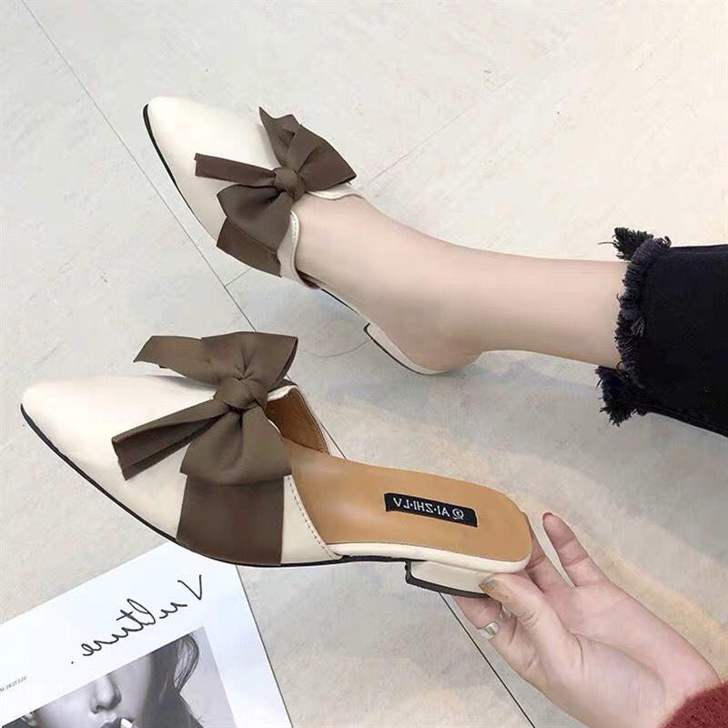Sục nơ nữ màu kem giá mềm