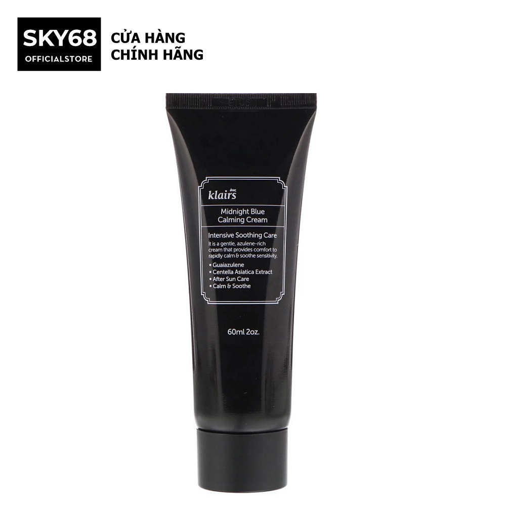 Kem Dưỡng Phục Hồi Da Ban Đêm Dear, Klairs Midnight Blue Calming Cream 60ml