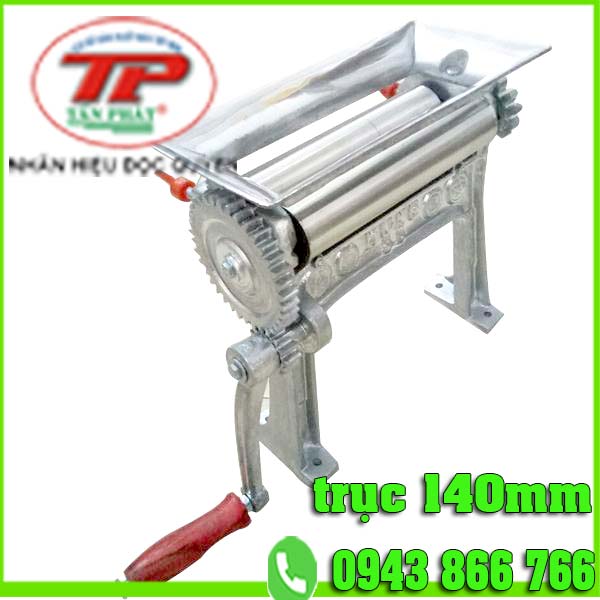 [HCM]Máy cán khô mực trục inox dài 140mm