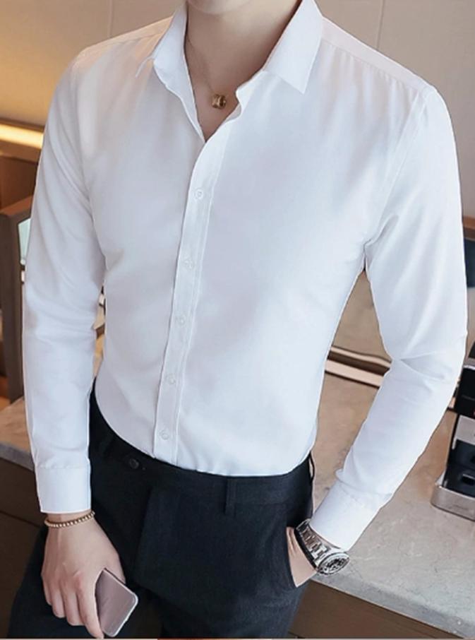 [HCM]Áo sơ mi dài tay màu đỏ đô