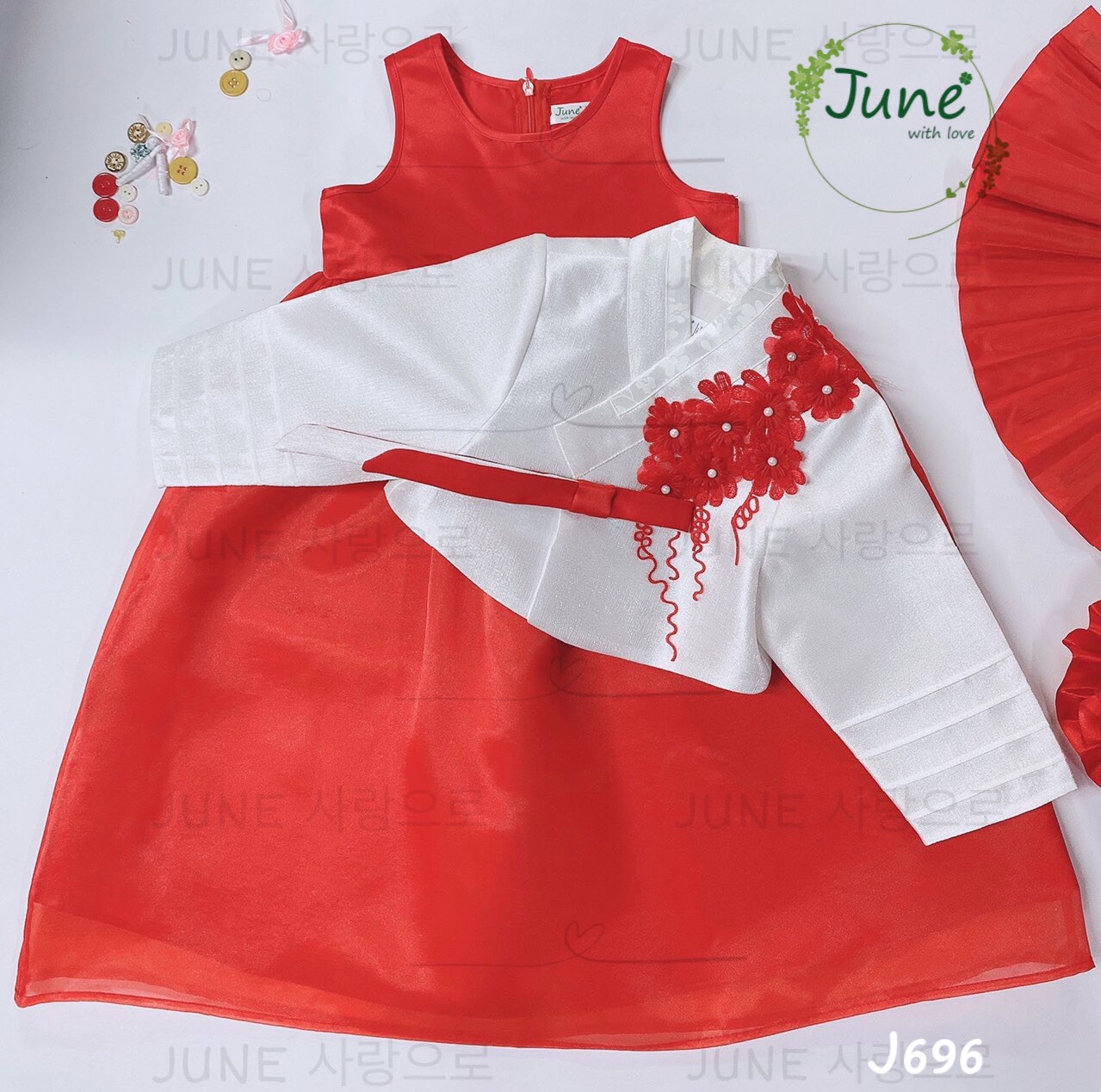 Bộ Hanbok Hàn Quốc bé gái #June
