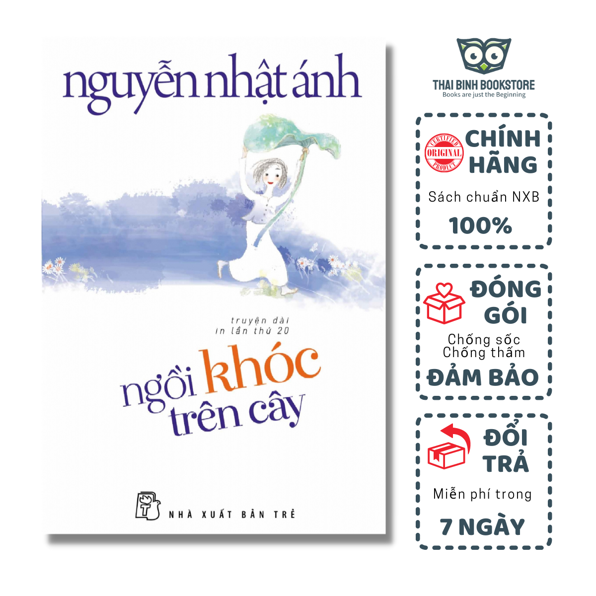 Sách - ngồi khóc trên cây - tiểu thuyết - nguyễn nhật ánh - thái bình bookstore