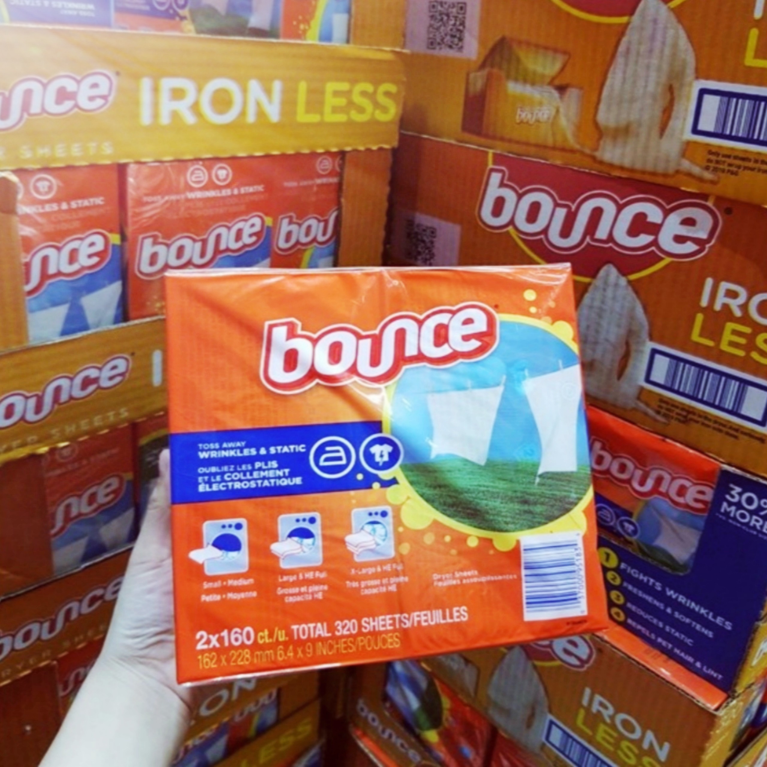 [HCM][SET 2 HỘP] Giấy Thơm Quần Áo Bounce Hàng của Mỹ - QC