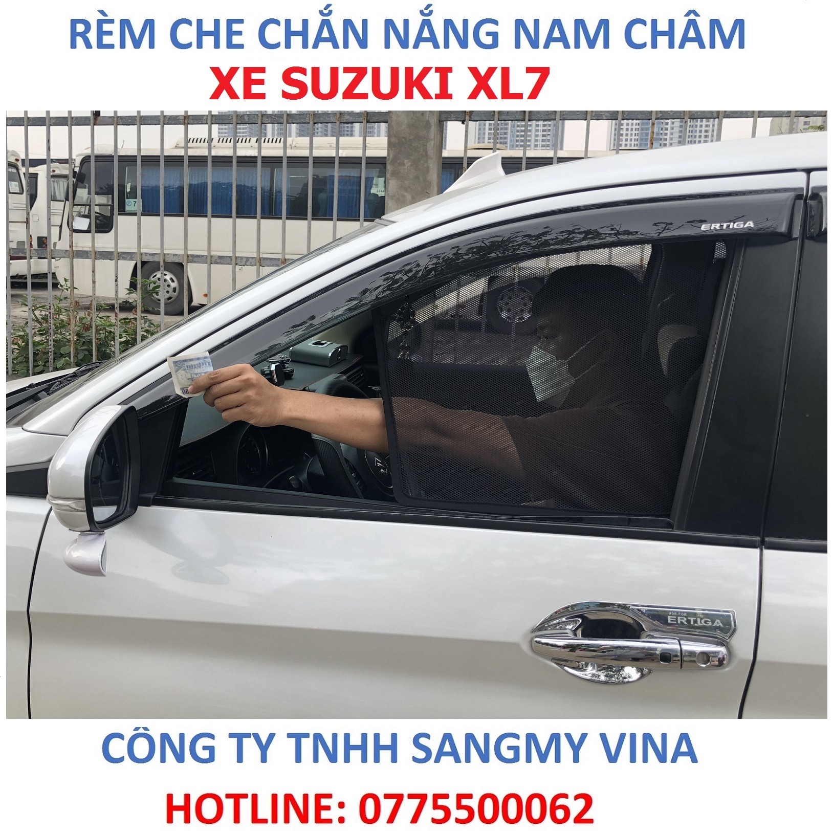 rèm che chắn nắng nam châm xe suzuki XL7