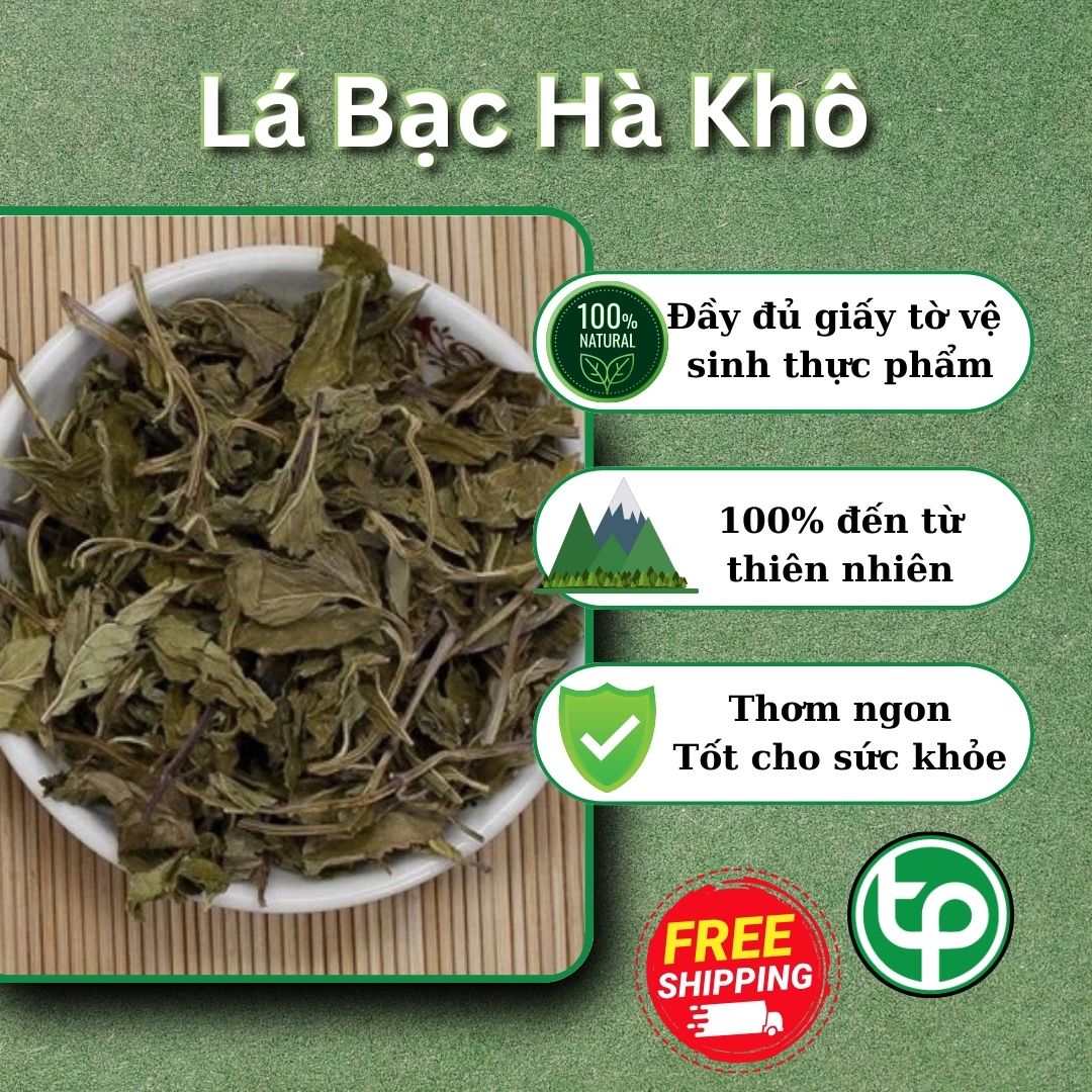 Lá bạc hà khô 500g - Trà bạc hà khô thơm ngon và bổ dưỡng - Hàng sạch với chất lượng cao nhất thị trường