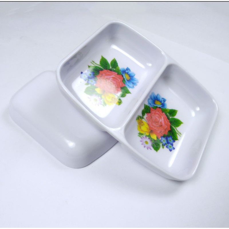 Sét 10 chiếc Đĩa Chấm 2 Ngăn Phíp