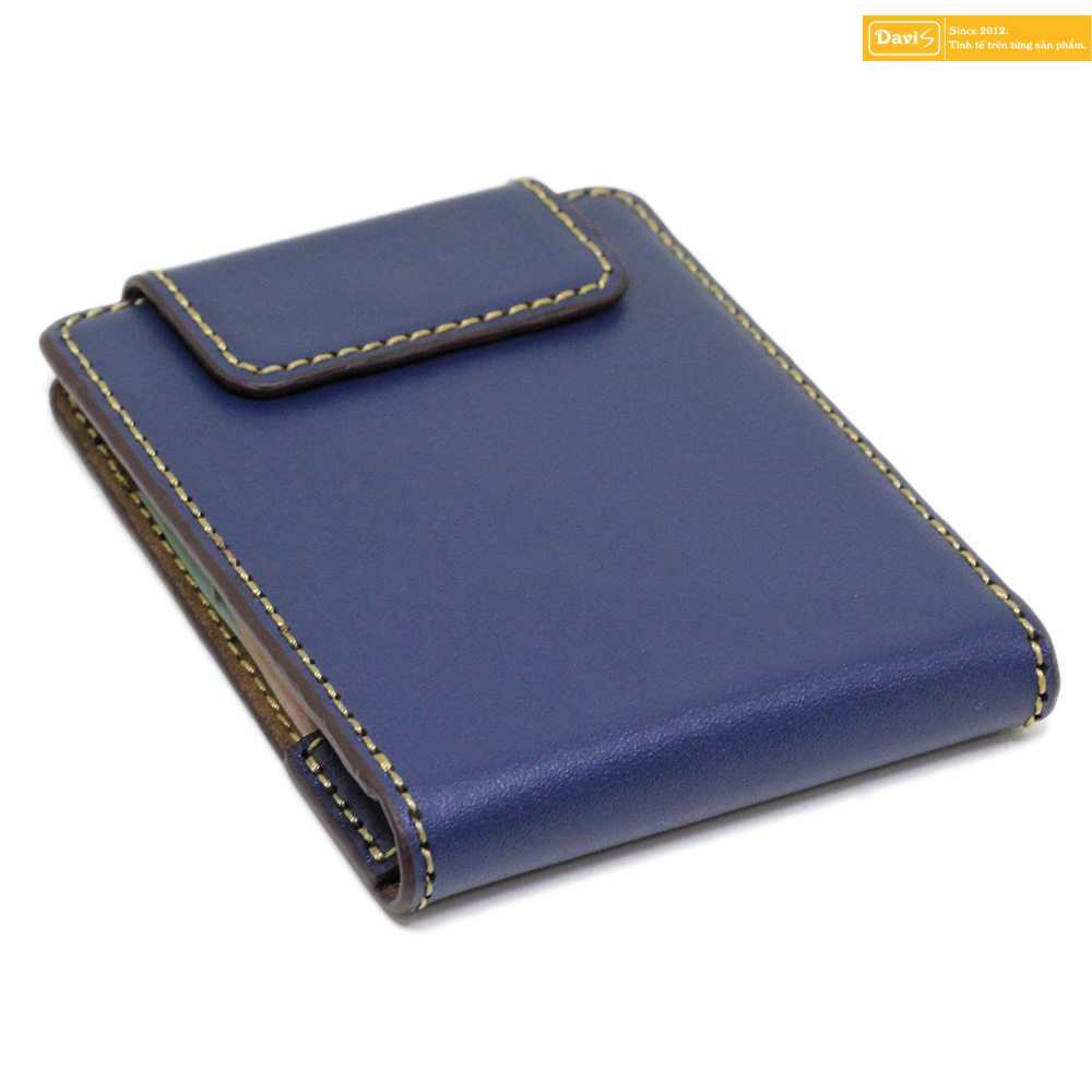 Money clip genuine leather - Davis (Black)