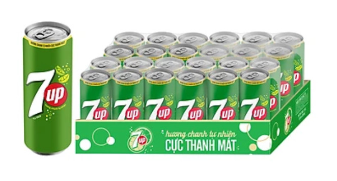 Thùng 7up 24 Lon X 320ml
