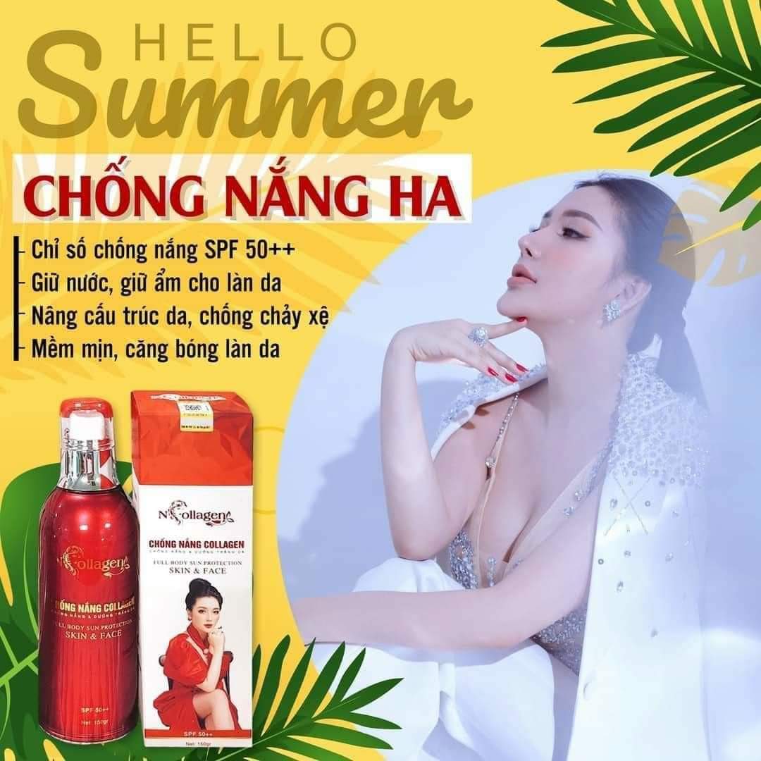Kem chống nắng ha ncollagen - chống nắng & dưỡng trắng da n collagen