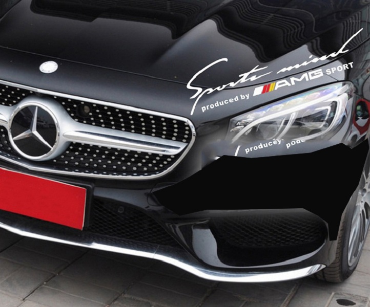 [HCM]Tem sport mind AMG dán xe ô tô (trắng)