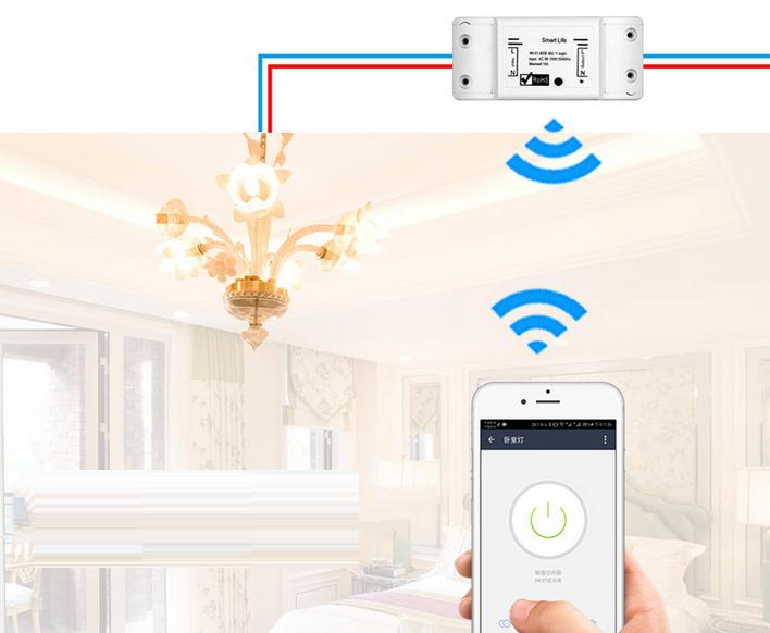 Công tắc điều khiển từ xa smart life công suất lớn 10A/220V kết nối wifi 3G 4G, công tắc thông minh điều khiển từ xa, ổ cắm điều khiển từ xa, công tắc wifi