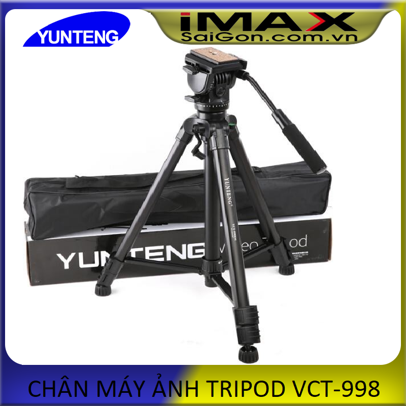 [HCM]Chân máy ảnh Tripod Yunteng VCT-998RM +Đèn led cổng USB