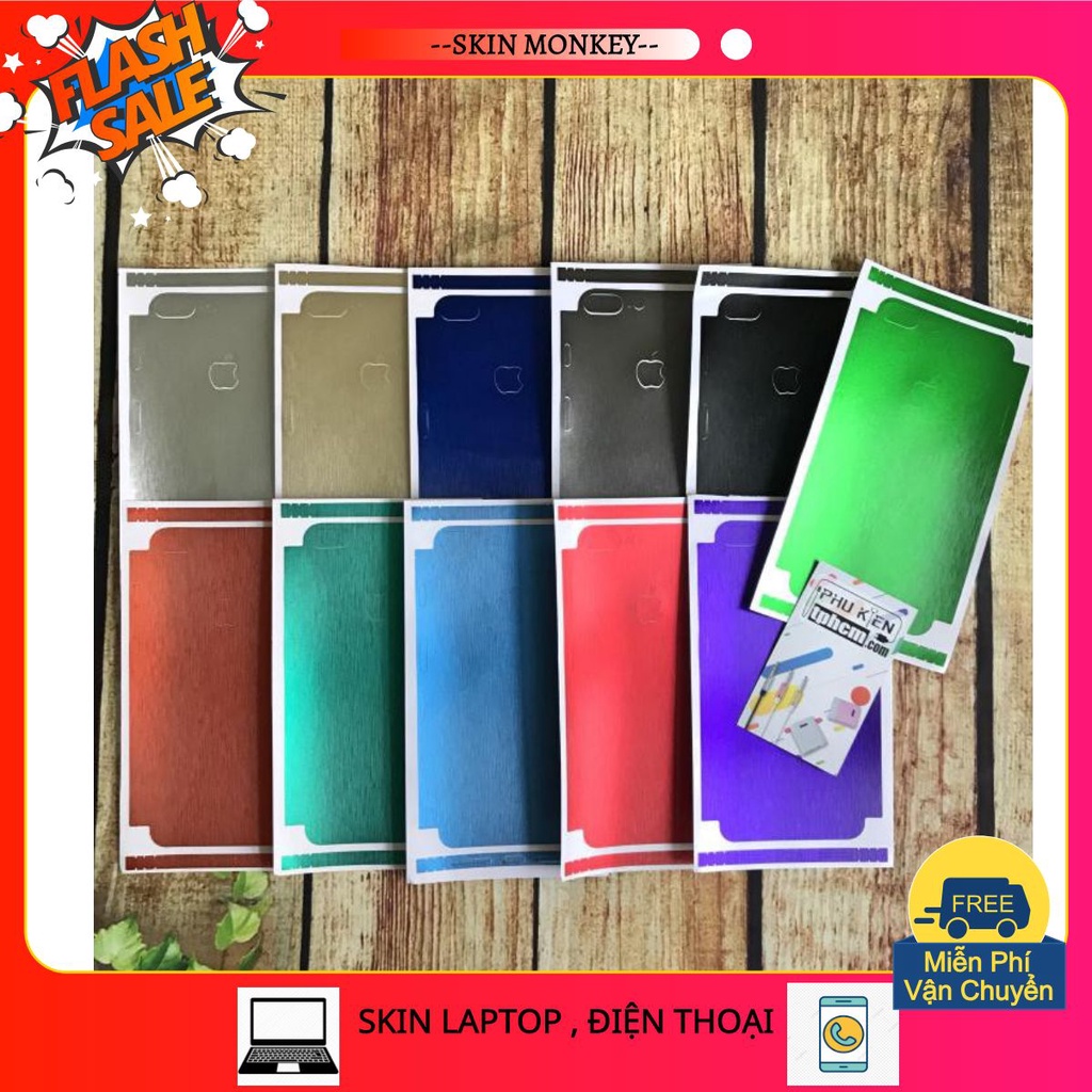 - dán mặt lưng màu iphone 7 plus/8 plus