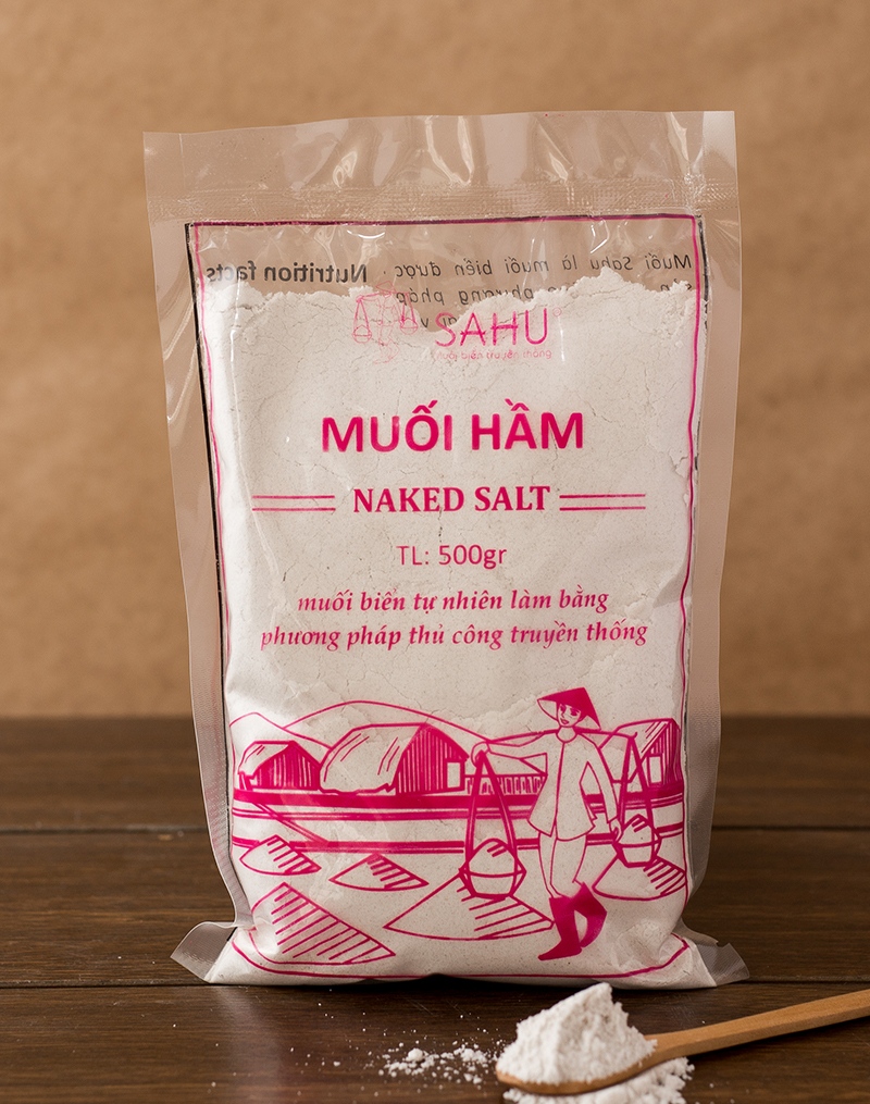 MUỐI HỘT (1KG), MUỐI HẦM (750GR), MUỐI XAY (750GR) SAHU