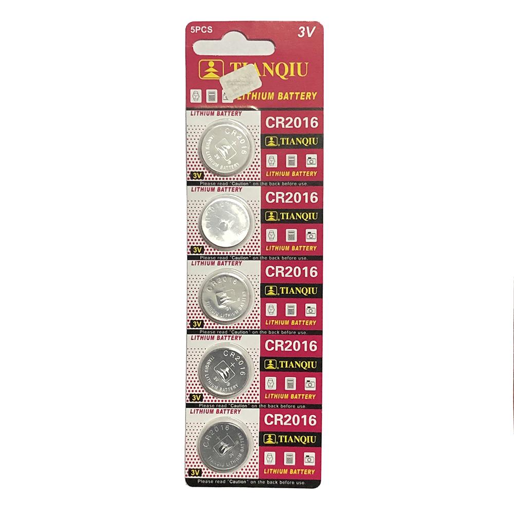 Vỉ 5 pin cúc Lithium 3V CR2016