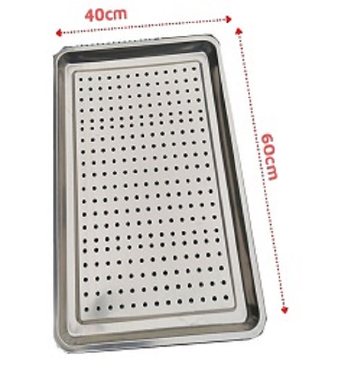 Khay inox hấp có lỗ 4060