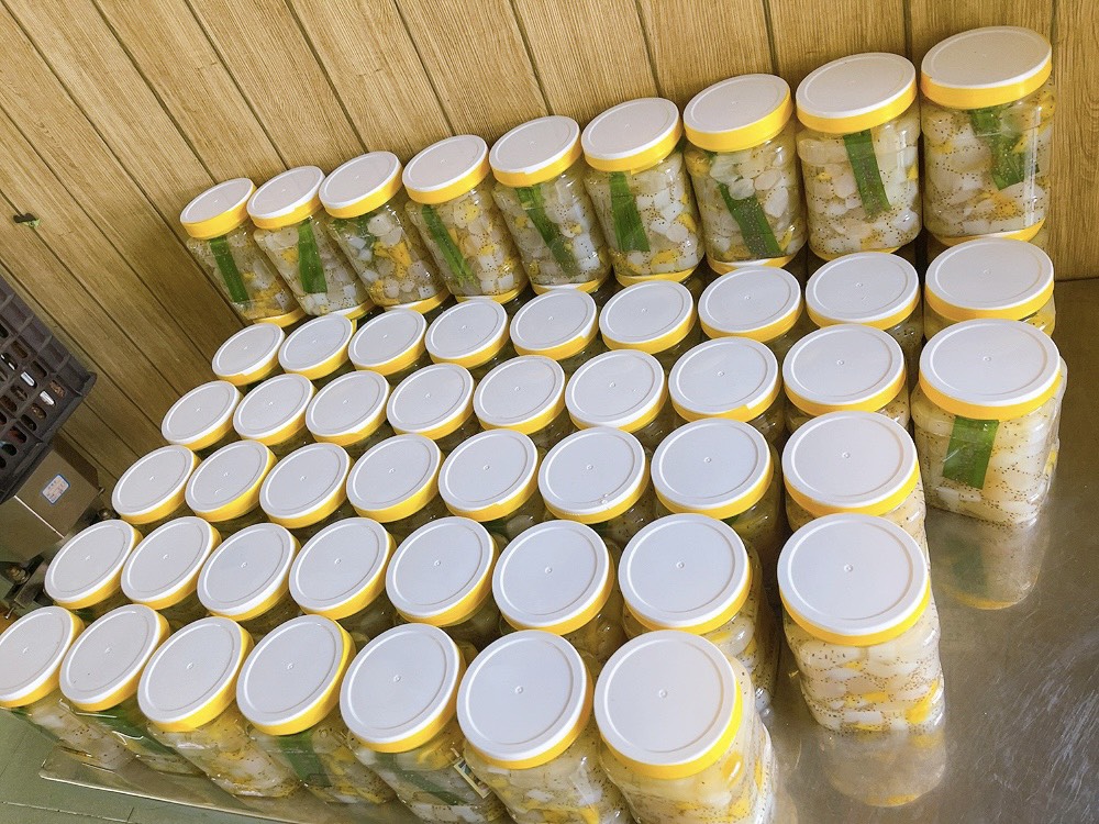 ￼Đác rim thơm mix chia thạch dừa hủ 1kg