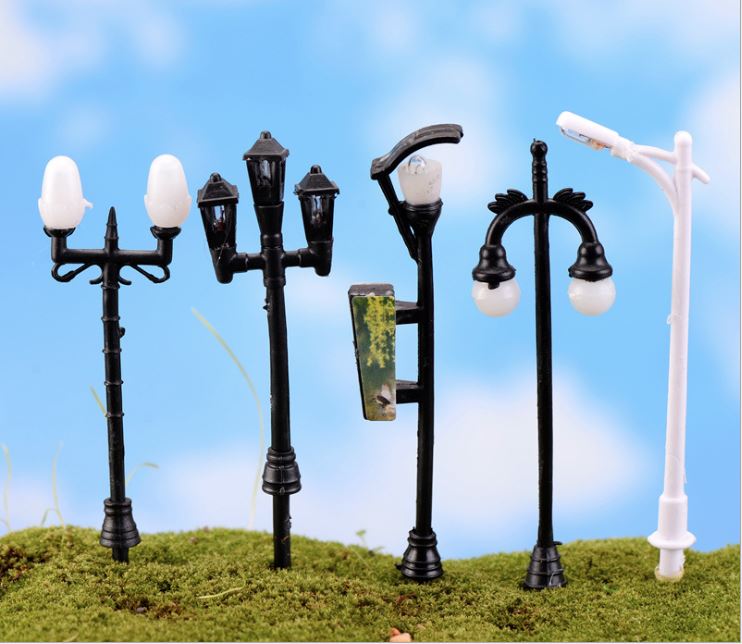 Cột đèn trang trí tiểu cảnh chậu cây cảnh