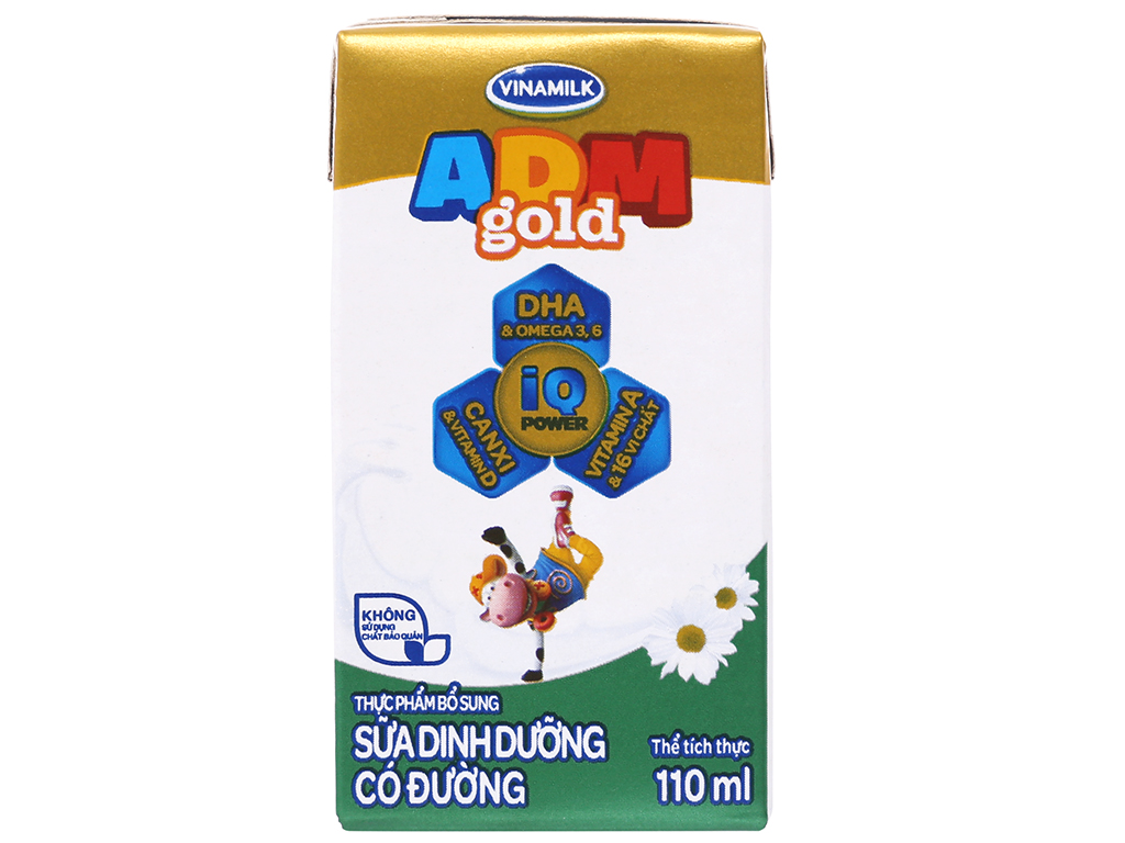 Thùng sữa ADM gold có đường 110ml (48hộp)