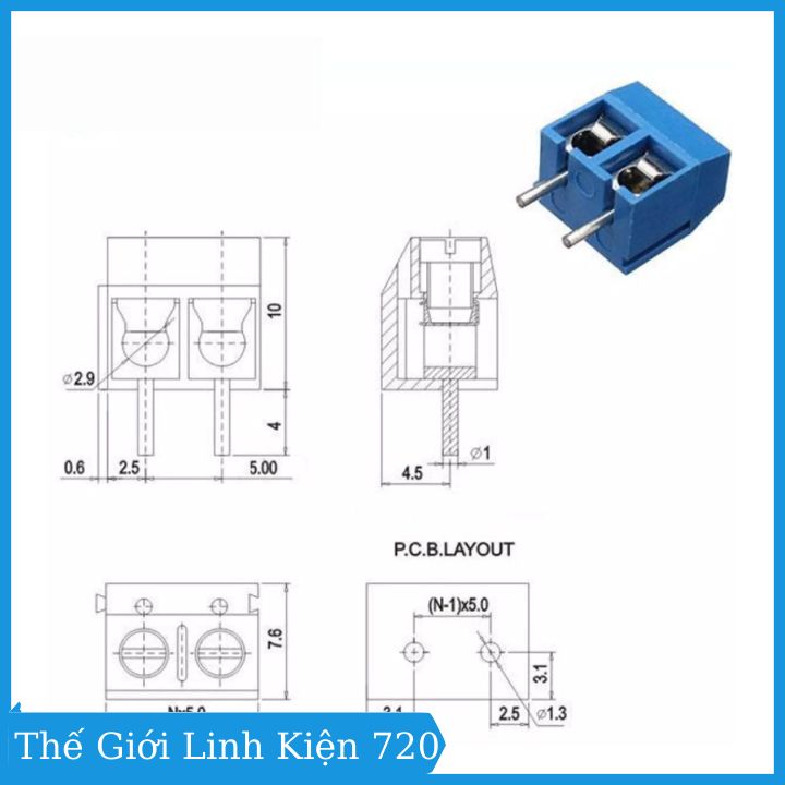 Combo 10 Terminal KF301 300V 15A Tiện Dụng