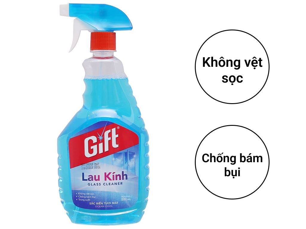 Lau Kính Gift 800ml sắc biển