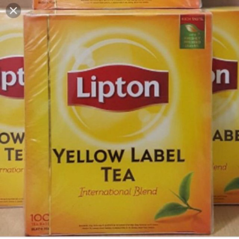 Trà Lipton Nhãn Vàng (Yellow Label Tea) - Hộp 100 Gói x 2gr