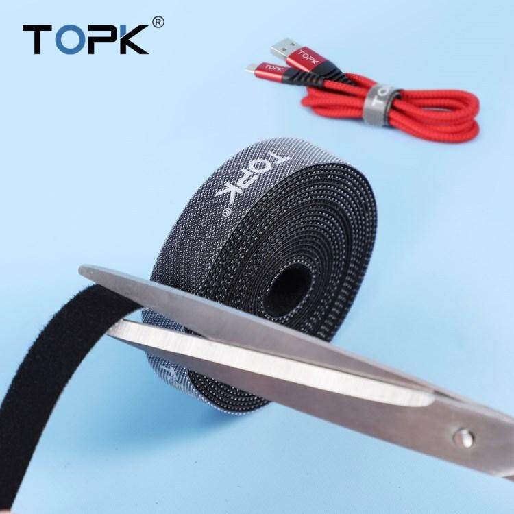 Dây khóa dán 2 mặt - Velcro 1.5 TOPK đen 5m